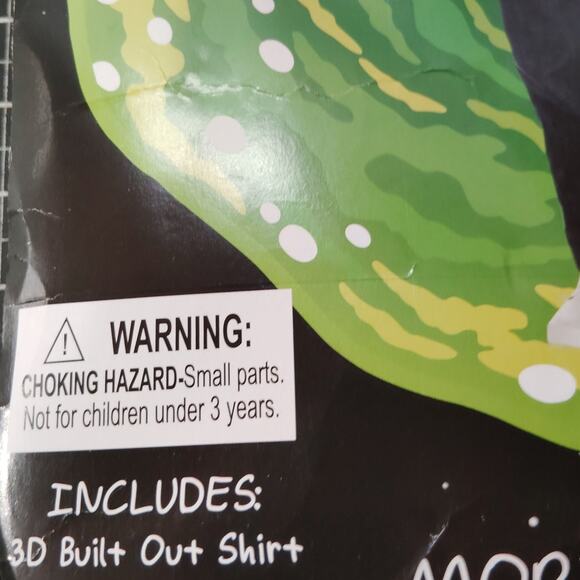 Morty Smith 3D Built-Out Yellow Costume Shirt Kids XL (14-16) Shirt Only - Picture 4 of 8